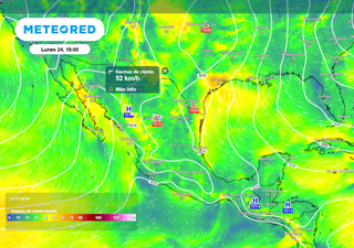 Frente frío 16 y su masa de aire: originan enfriamiento, lluvias aisladas con vientos fuertes en el Norte y Noroeste