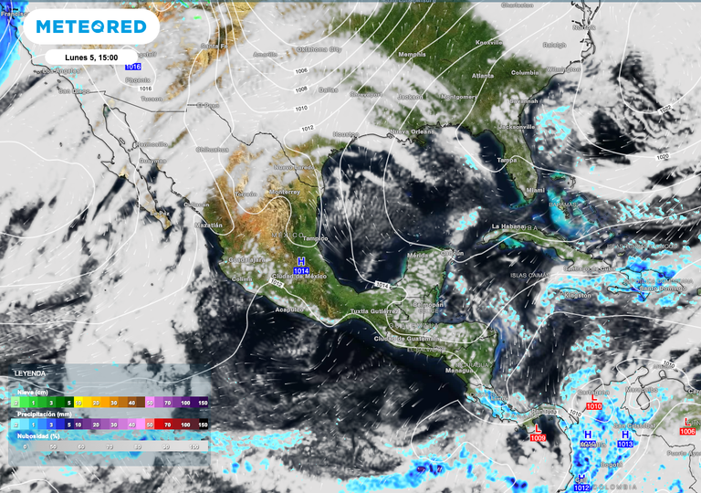 Frente fr&iacute;o 27 trae lluvias aisladas, enfriamiento y viento al Noroeste, el resto del pa&iacute;s con condiciones estables