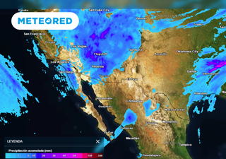 Frente frío 34 con su respectiva masa de aire y la séptima tormenta invernal se aproximan a México