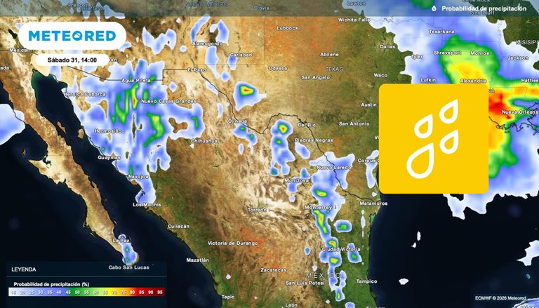Frente fr&iacute;o entre el s&aacute;bado 31 de octubre y domingo 1 de noviembre: Lluvias muy fuertes al noroeste de M&eacute;xico
