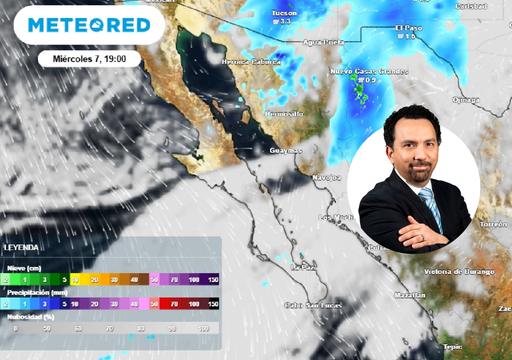 Frente fr&iacute;o y su masa de aire, se desplazan sobre el Noroeste del pa&iacute;s dejando viento, ambiente g&eacute;lido, lluvia y nieve