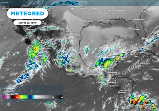 Frente frío 28 y la masa de aire que lo impulsa, seguirán generando lluvias muy fuertes y vientos de hasta 100 km/h