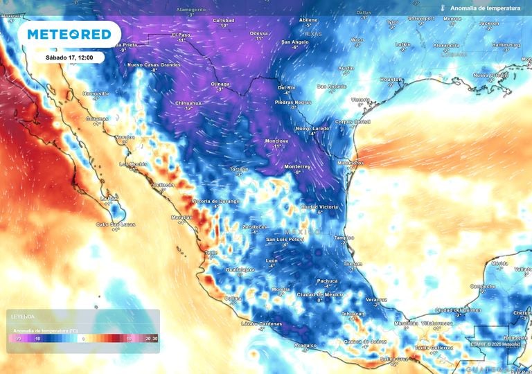 Frente fr&iacute;o y ciclones tropicales del 12-18 de octubre: lluvias, primer evento "Norte" y marcado descenso de temperatura