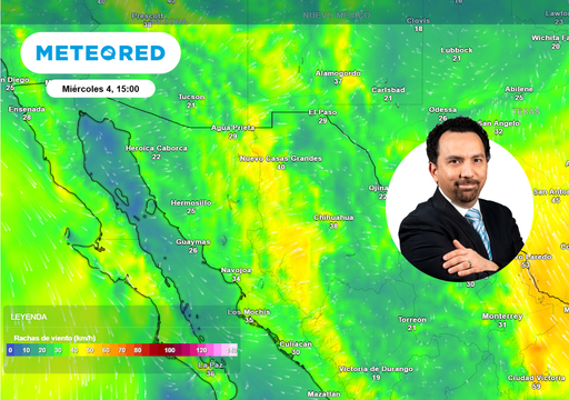 Frente fr&iacute;o y su masa de aire, enfr&iacute;an y dan paso a rachas de hasta 80 km/h la frontera Norte de M&eacute;xico