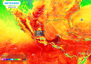 Frente y su masa de aire fr&iacute;o traen fuertes rachas al Norte, mientras una ola de calor persiste en varios estados