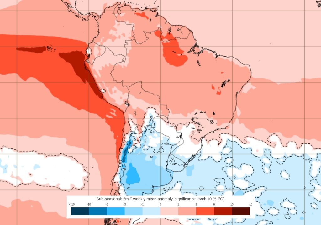 Previsão de anomalias de temperatura entre os dias 2 e 9 de Novembro. Previsão de anomalias de temperatura entre os dias 2 e 9 de Novembro mostra que as temperaturas vão voltar para patamares dentro ou acima da média na maior parte do Brasil.
