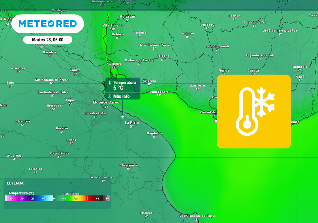 Aire polar llega al centro del país. AMBA tendrá un cierre de octubre de pleno invierno. Marina Fernández nos cuenta qué días serán los más fríos