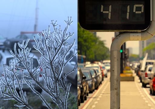 Frio at&iacute;pico no Centro-Sul contrasta com calor de mais de 40&deg;C no Centro-Norte; veja a previs&atilde;o das temperaturas
