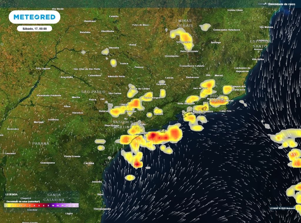 Previsão indica maior risco de temporais nas capitais paulista e fluminense entre a noite de hoje (16) e madrugada de sábado (17).