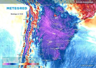 Frio de inverno vai atingir a Argentina e massa de ar frio chega ao Brasil já neste fim de semana; confira a tendência