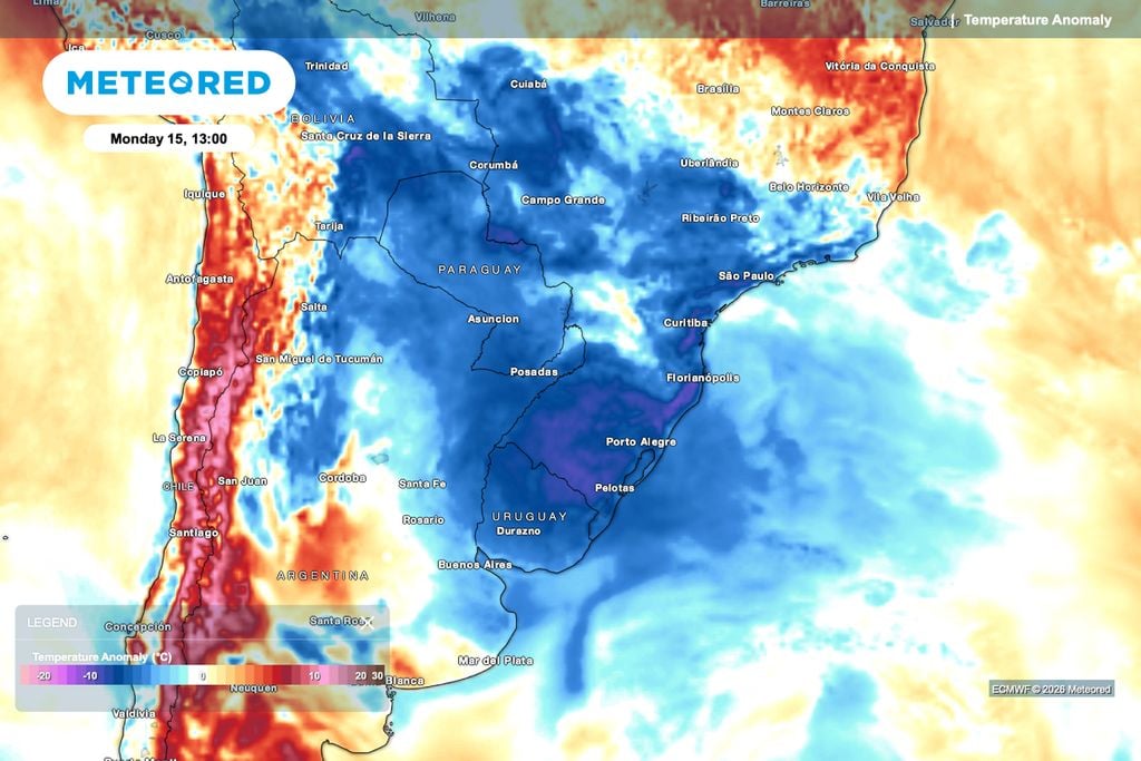 Ar polar, frio, sudeste, sul, trigo A massa de ar polar deixa temperaturas abaixo da média em grande parte do Centro-Sul, com destaque para o Sul, Mato Grosso do Sul, São Paulo e áreas do Sudeste.