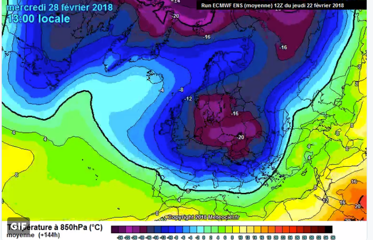 Frío Extremo En Europa, ártico Con Altas Temperaturas Frío Extremo En Europa, ártico Con Altas Temperaturas
