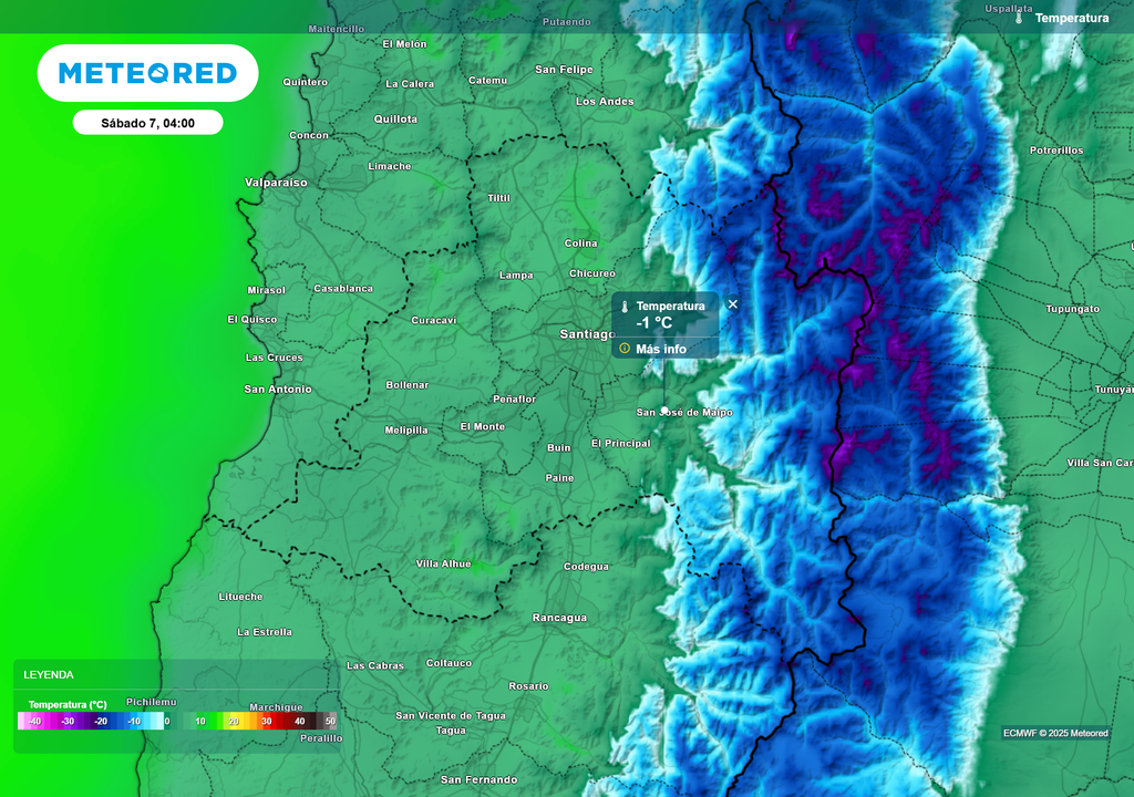 mapa de temperatura. mapa de temperatura.