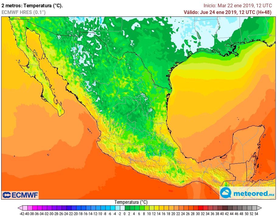 Modelo ECMWF de temperaturas Modelo ECMWF de temperaturas