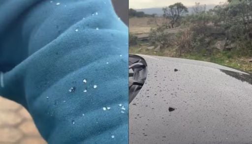 Frio intenso de 6&deg;C provoca chuva congelada na cidade de Urupema, em SC