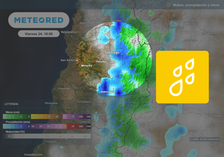 Frío, lluvia y nieve regresan a la Región Metropolitana: estas son las zonas donde se esperan chubascos 