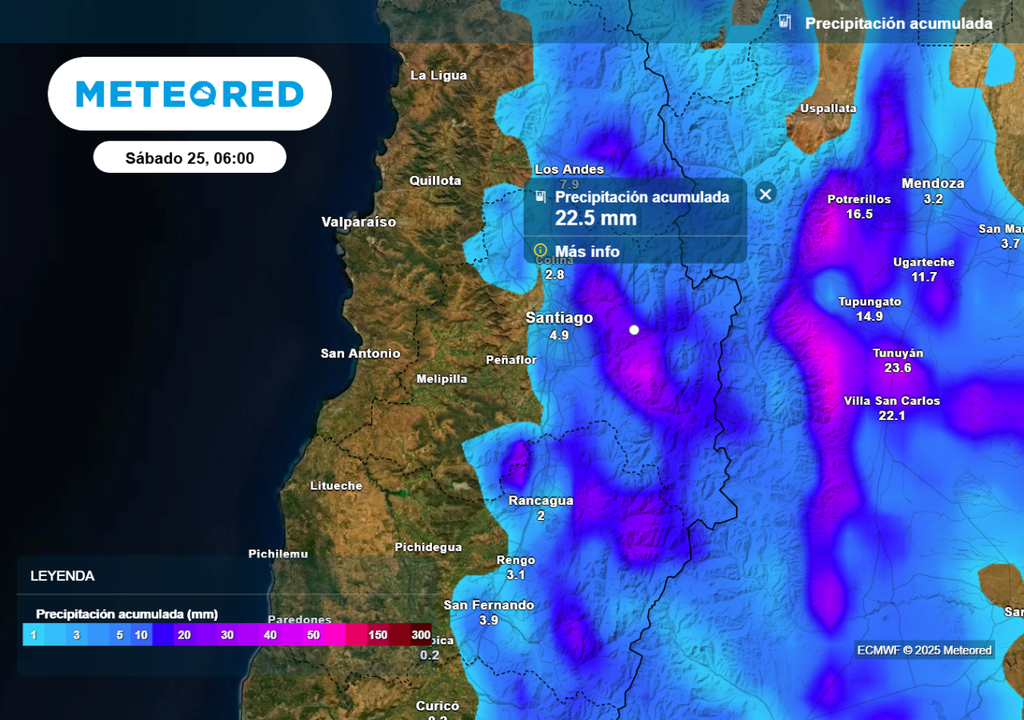 Precipitación acumulada ECMWF Precipitación acumulada ECMWF