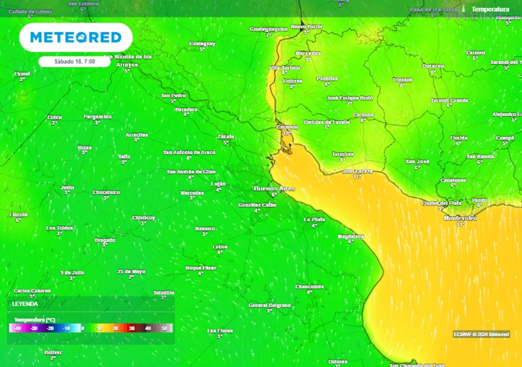 frío bajas temperaturas Buenos Aires mayo pronóstico tiempo invierno