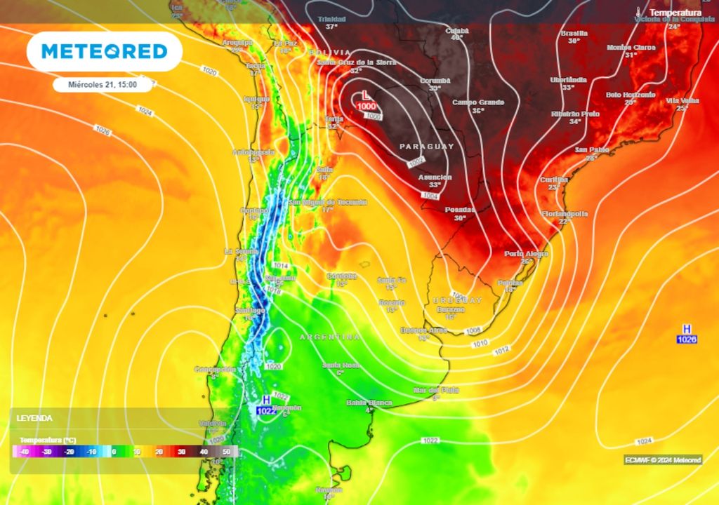 Tiempo clima pronóstico Argentina alerta ciclogénesis lluvias nieve nevadas