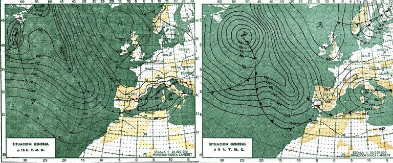 Situación sinóptica en diciembre de 1963 Situación sinóptica en diciembre de 1963