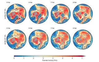 Fríos extremos en Eurasia: elementos precursores