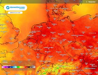 Laut Wetterexperte steht kommende Woche ein brachialer Wetterwechsel bevor: "Plötzlich Sommer" Meteored-Karten mit 30°C!