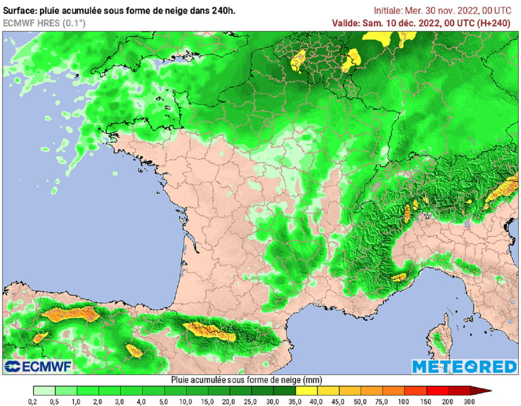 Selon notre modèle, les reliefs et les plaines du nord du pays seront les zones les plus touchées d'ici ce week-end. Selon notre modèle, les reliefs et les plaines du nord du pays seront les zones les plus touchées d'ici ce week-end.
