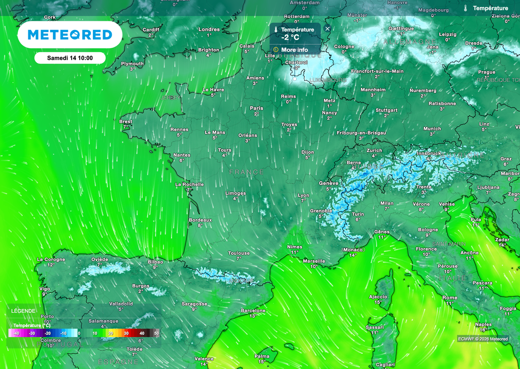Une baisse des températures plus perceptible d'ici samedi matin.