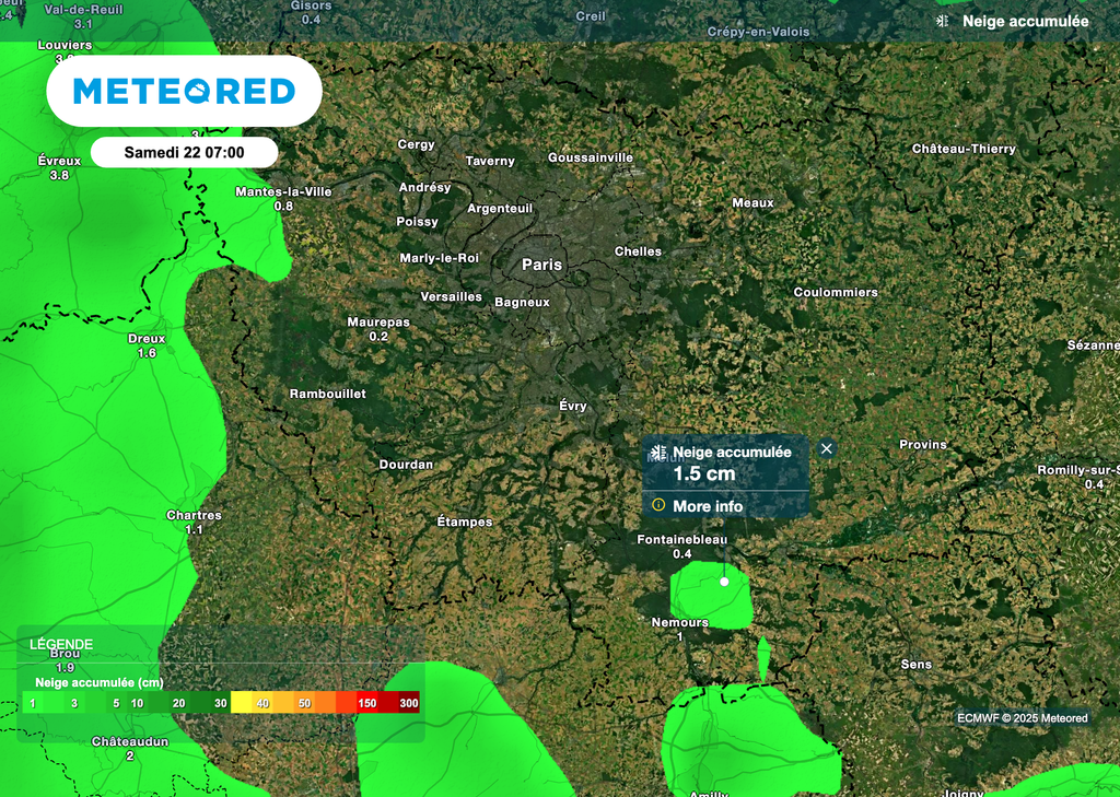 Risque de neige très limité cette semaine en Île-de-France !