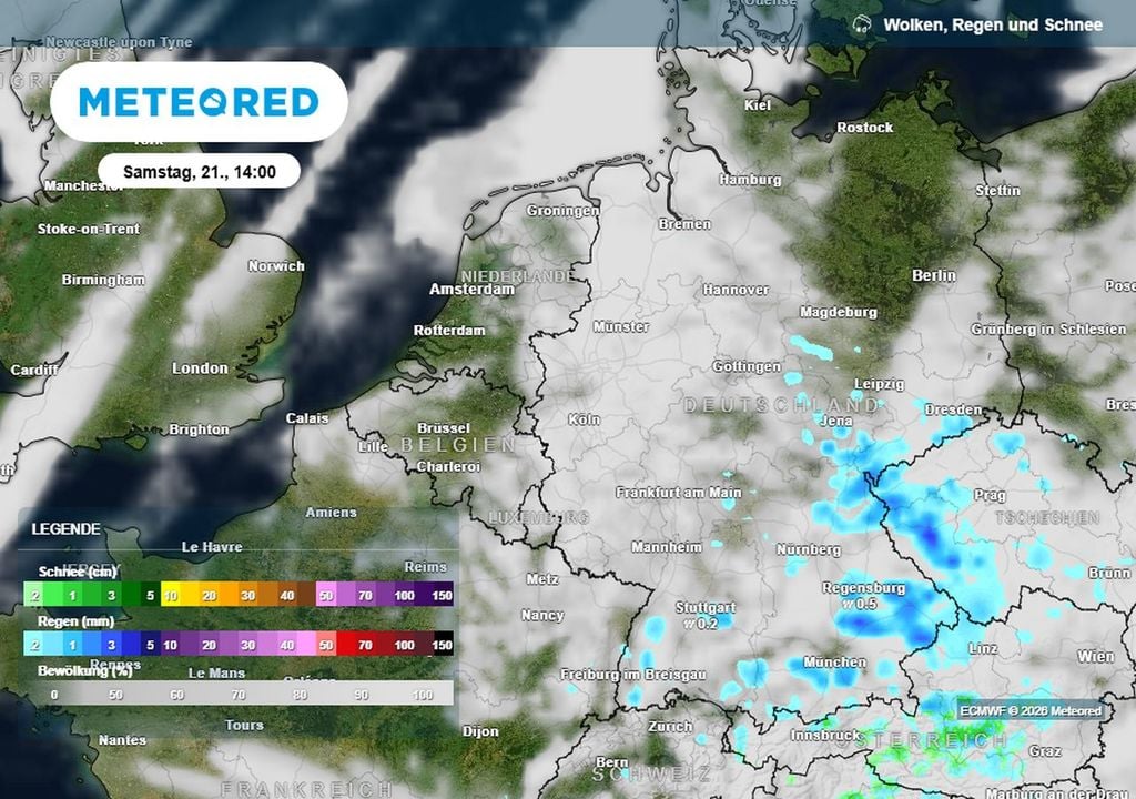 wetter, samstag, wochenende In einigen Regionen Deutschlands kann es am Samstag etwas Regen geben.