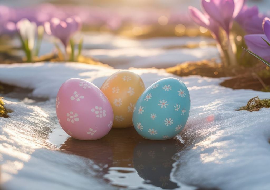 eier, ostern, wetter Ein Monat könnte uns nochmal winterliche Eskapaden bescheren und das mitten im Frühling.