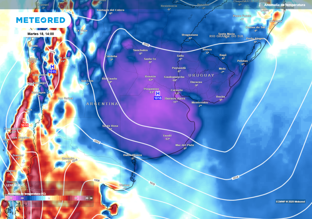 Tiempo clima Pronóstico Buenos Aires frío febrero calor