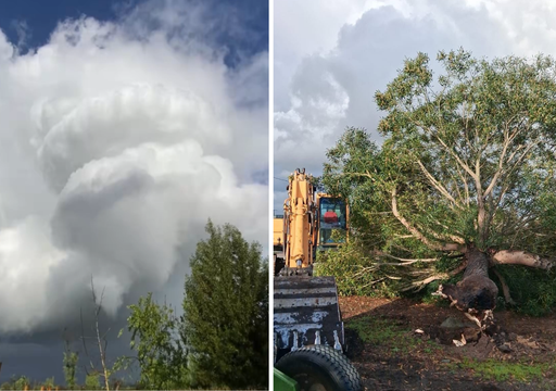 &iquest;Fue un tornado en Longav&iacute;? La DMC detecta una nube embudo, pero sin evidencia de que tocara el suelo