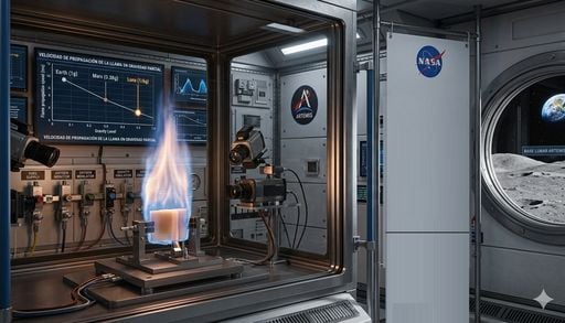 Fuego en la Luna: la NASA en un nuevo desaf&iacute;o cient&iacute;fico para comprender la combusti&oacute;n de las futuras naves espaciales