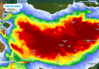 Fuerte actividad de tormentas en el Litoral y noreste argentino: más de 100 mm podrían registrarse este viernes 7