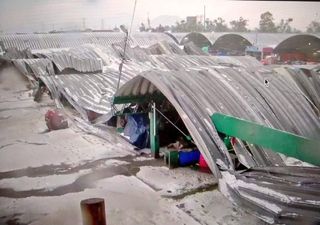 Fuerte lluvia acompañada de granizo ocasiona daños en Ciudad de México