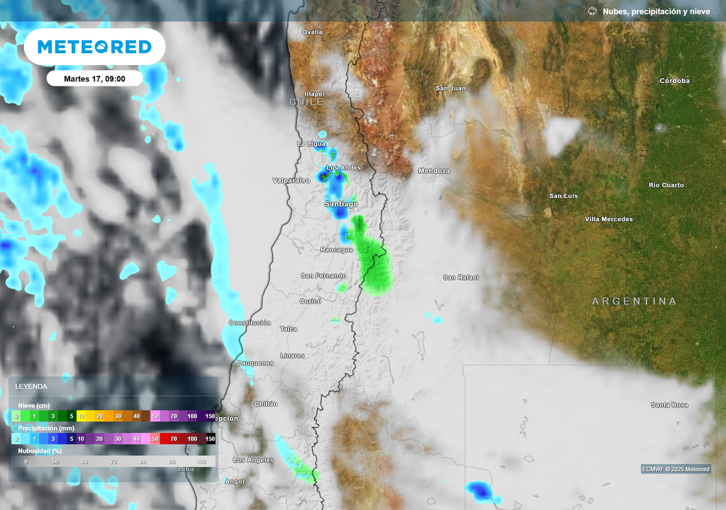 mapa de lluvia y nieve. mapa de lluvia y nieve.