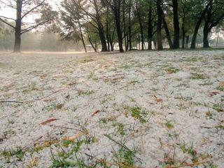 Fuertes granizadas presentes en varias partes del país esta semana