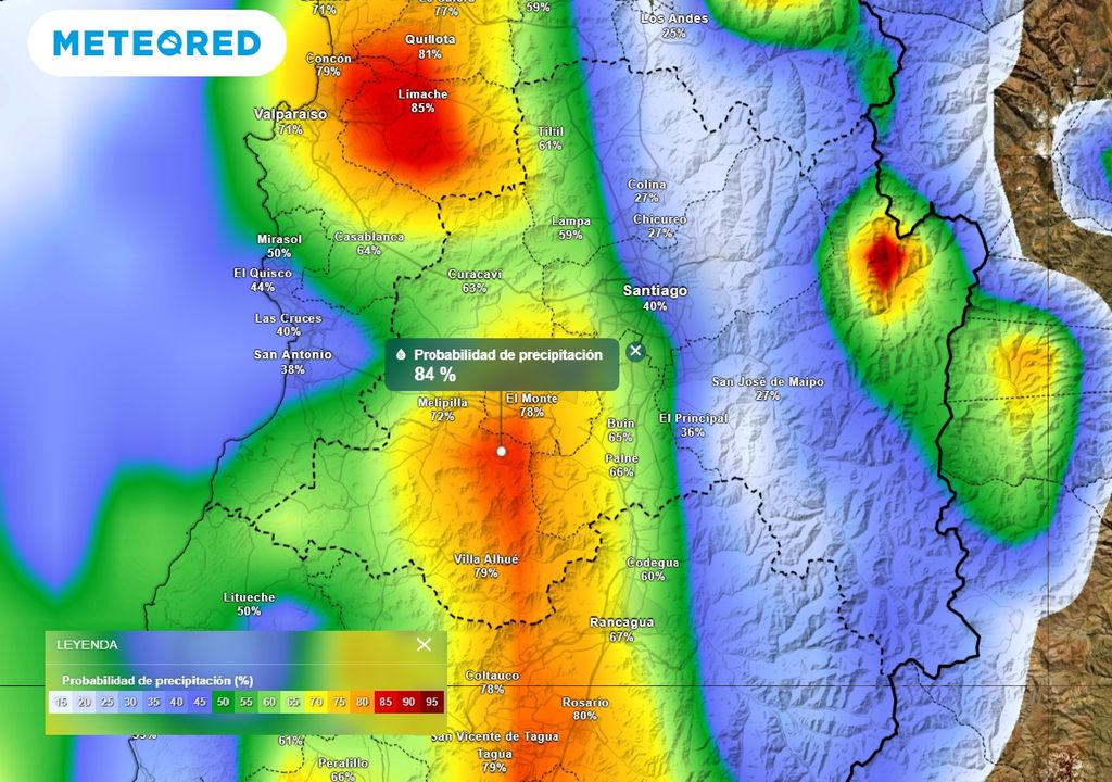 Probabilidad precipitación ECMWF