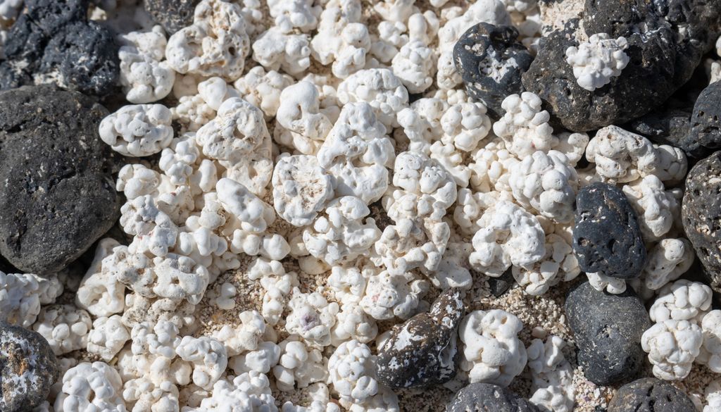 Vistos de cerca, los rodolitos parecen auténticas palomitas de maiz.