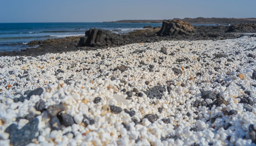 Playa del Bajo de la Burra, en la isla canaria de Fuerteventura.