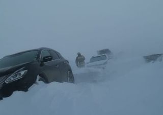 Furiosa ventisca ocurre en Rusia