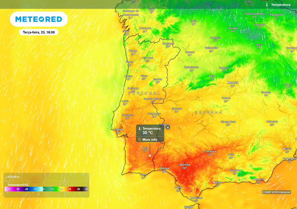 temperatura do ar à superfície temperatura do ar à superfície