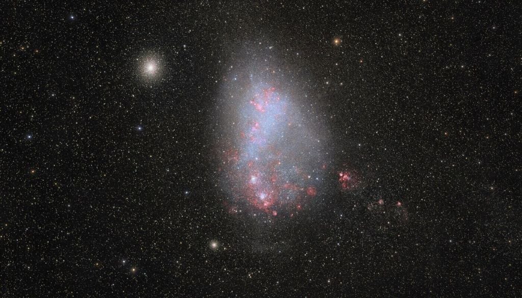 Aufnahme der Kleinen Magellanschen Wolke durch das Vera C. Rubin Observatory. Bild: NOIRLab/NSF/AURA/P. Horálek (Institute of Physics in Opava)