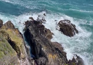 Gale-force winds and heavy rains batter the UK coast