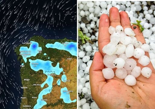 Galicia bajo una dana: a qu&eacute; hora comenzar&aacute;n las tormentas fuertes con granizo