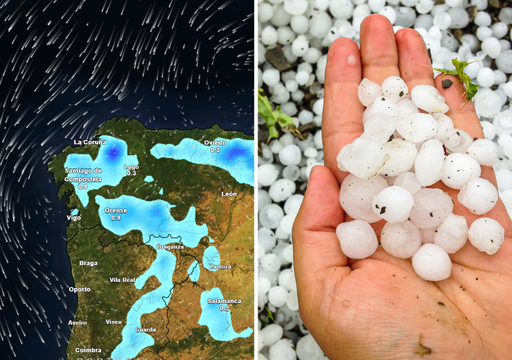 Galicia bajo una dana: a qu&eacute; hora comenzar&aacute;n las tormentas fuertes con granizo