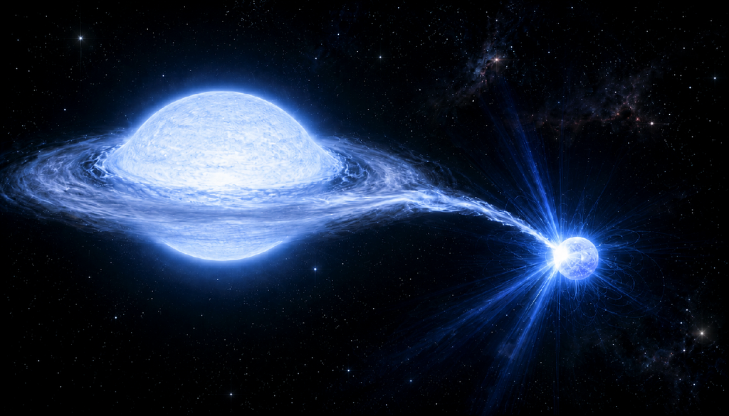Gamma Cassiopeae Rappresentazione artistica del sistema Gamma Cassiopeae, una stella Be e la compagna nana bianca.