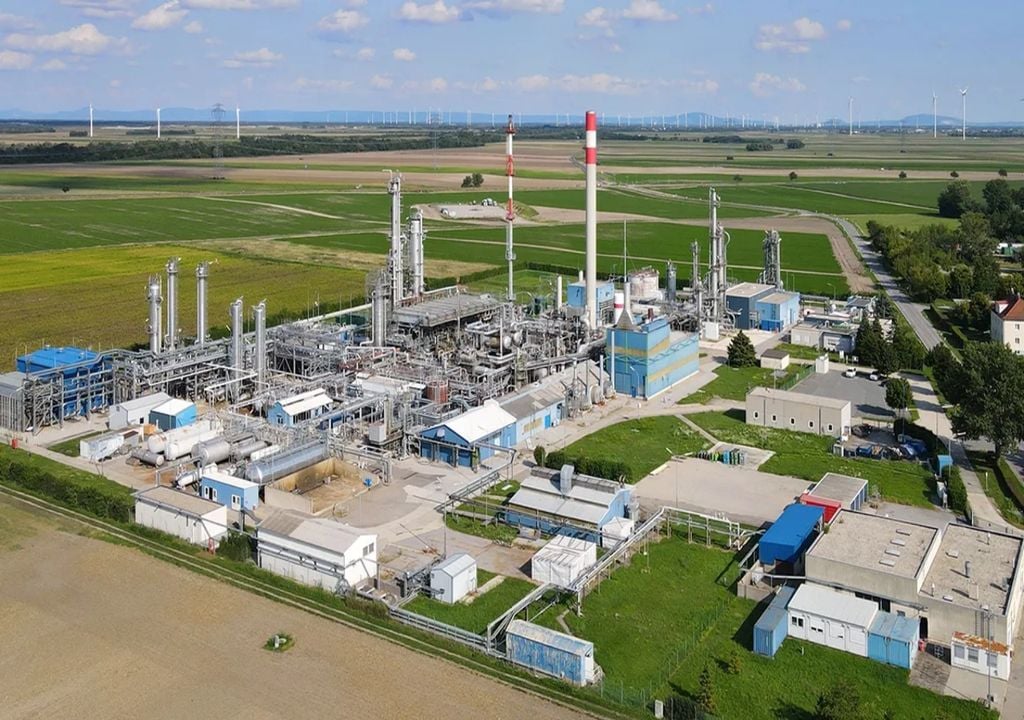 fábrica de processamento de gás natural na Áustria
