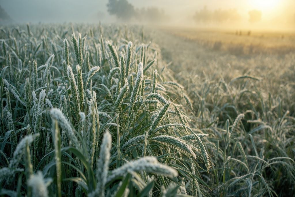 Geadas, frio extremo, cultivos, paraná Geada atinge lavouras de forma desigual; áreas mais baixas concentram maior risco e danos mais severos.